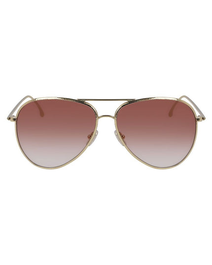 Victoria Beckham Gold Metal Sunglasses
