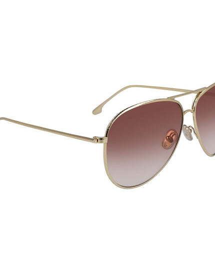 Victoria Beckham Gold Metal Sunglasses