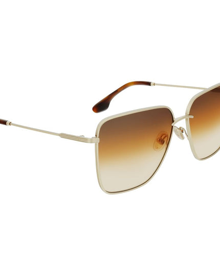 Victoria Beckham Gold Metal Sunglasses