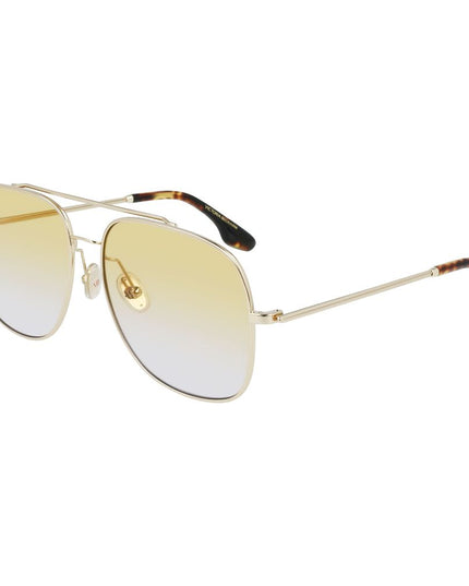Victoria Beckham Gold Metal Sunglasses