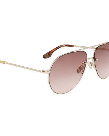 Victoria Beckham Gold Metal Sunglasses