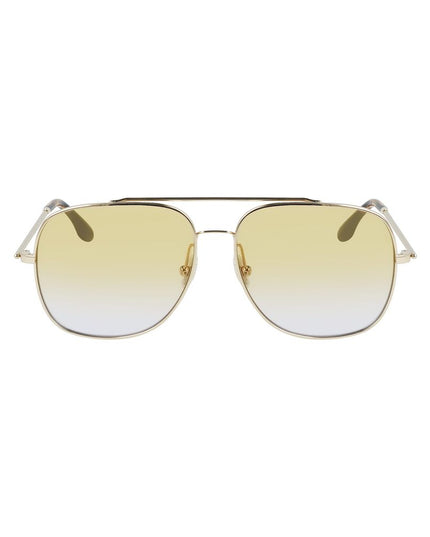 Victoria Beckham Gold Metal Sunglasses