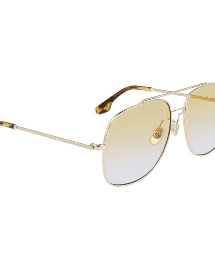 Victoria Beckham Gold Metal Sunglasses