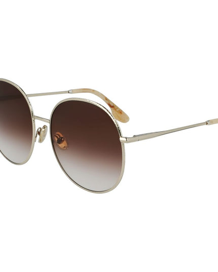 Victoria Beckham Gold Metal Sunglasses