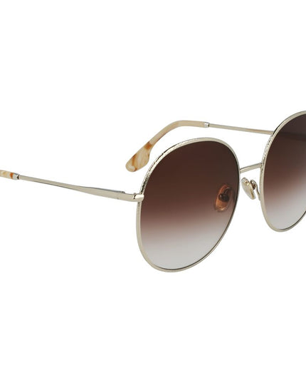 Victoria Beckham Gold Metal Sunglasses