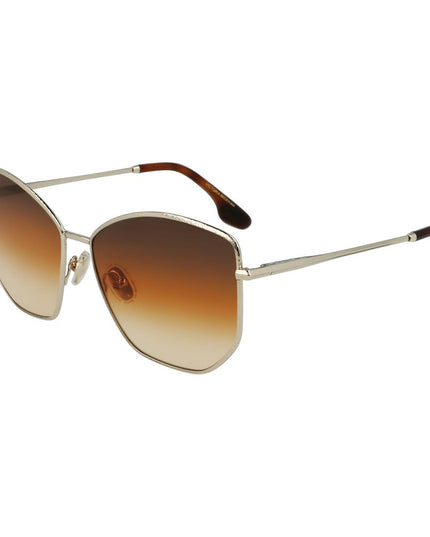 Victoria Beckham Gold Metal Sunglasses