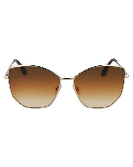 Victoria Beckham Gold Metal Sunglasses