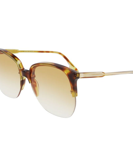 Victoria Beckham Brown Acetate Sunglasses