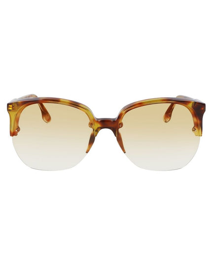 Victoria Beckham Brown Acetate Sunglasses