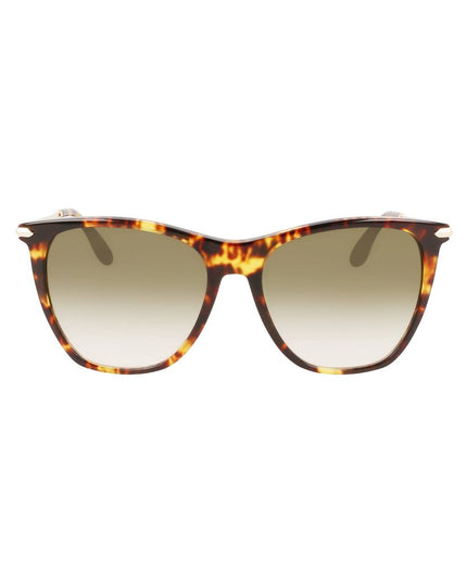 Victoria Beckham Brown Acetate Sunglasses