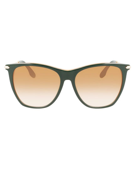 Victoria Beckham Green Acetate Sunglasses