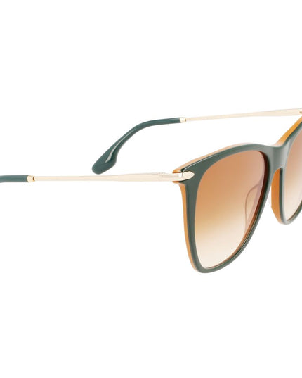 Victoria Beckham Green Acetate Sunglasses