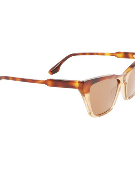 Victoria Beckham Brown Acetate Sunglasses