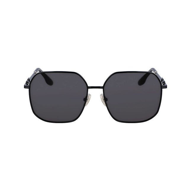 Victoria Beckham Black Metal Sunglasses