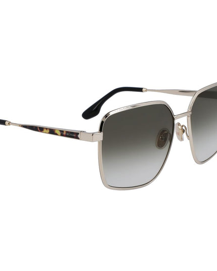 Victoria Beckham Yellow Metal Sunglasses