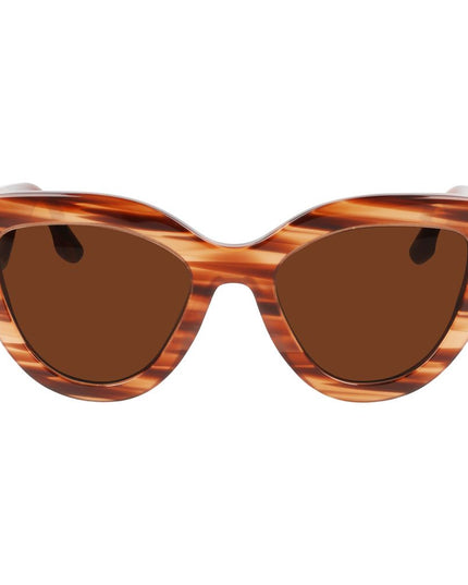 Victoria Beckham Brown Acetate Sunglasses
