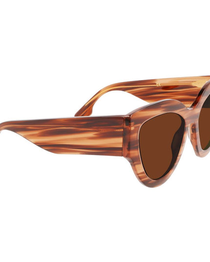 Victoria Beckham Brown Acetate Sunglasses