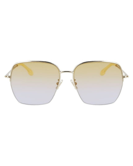 Victoria Beckham Gold Metal Sunglasses