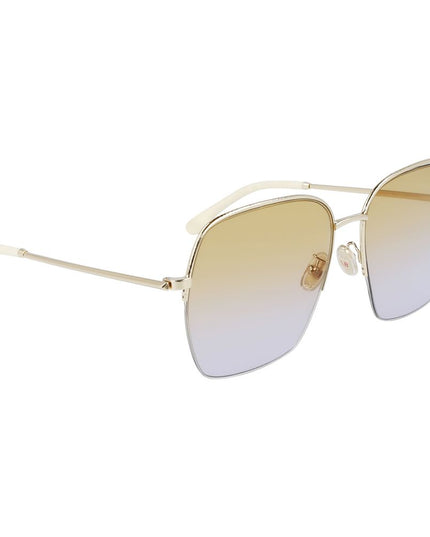 Victoria Beckham Gold Metal Sunglasses