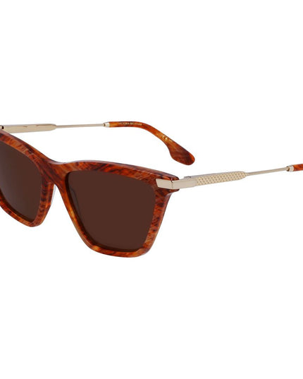 Victoria Beckham Brown Acetate Sunglasses