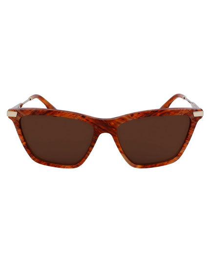 Victoria Beckham Brown Acetate Sunglasses