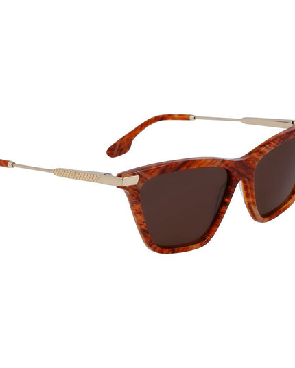 Victoria Beckham Brown Acetate Sunglasses
