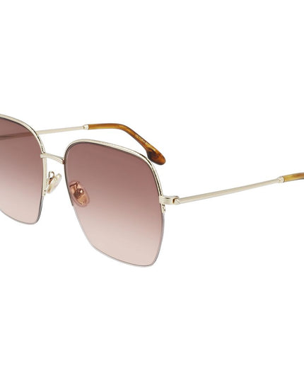 Victoria Beckham Gold Metal Sunglasses