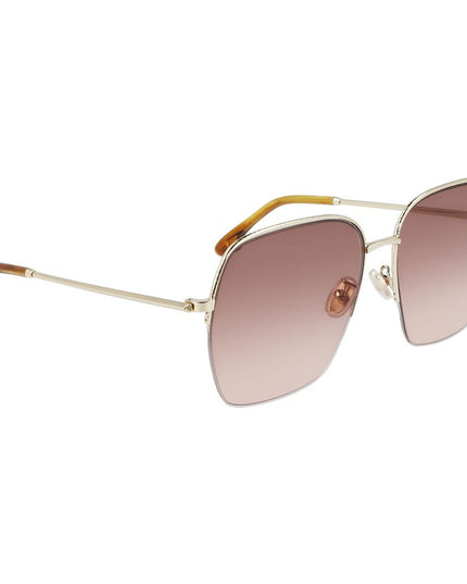 Victoria Beckham Gold Metal Sunglasses
