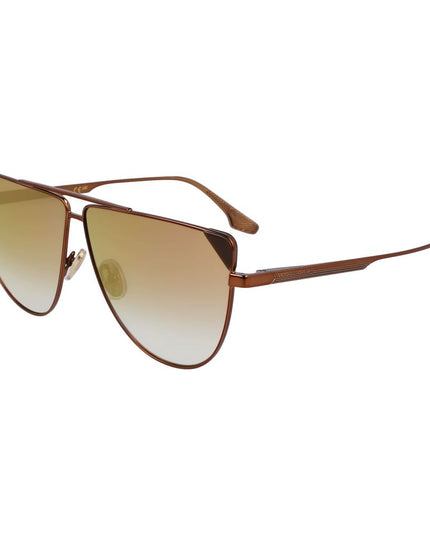 Victoria Beckham Brown Metal Sunglasses