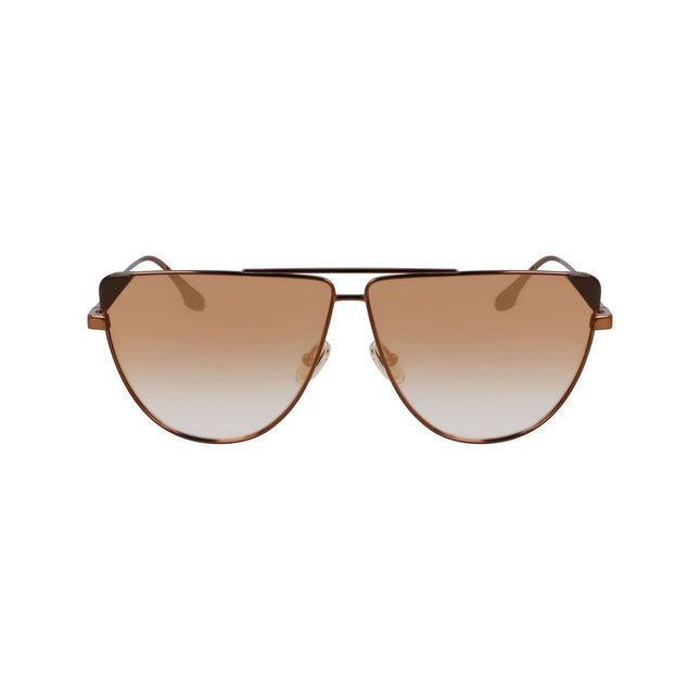 Victoria Beckham Brown Metal Sunglasses