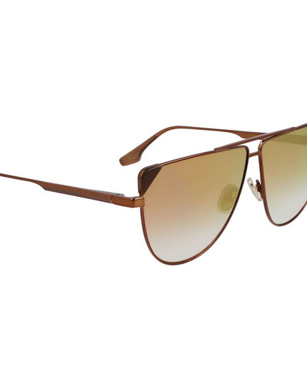 Victoria Beckham Brown Metal Sunglasses