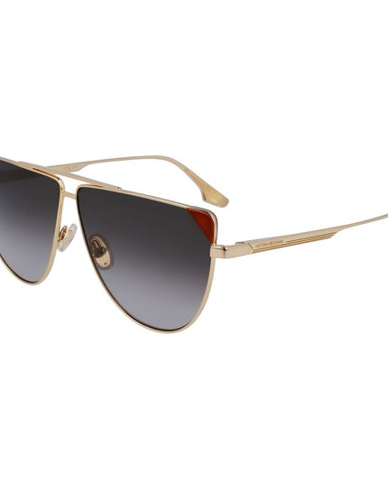 Victoria Beckham Brown Metal Sunglasses