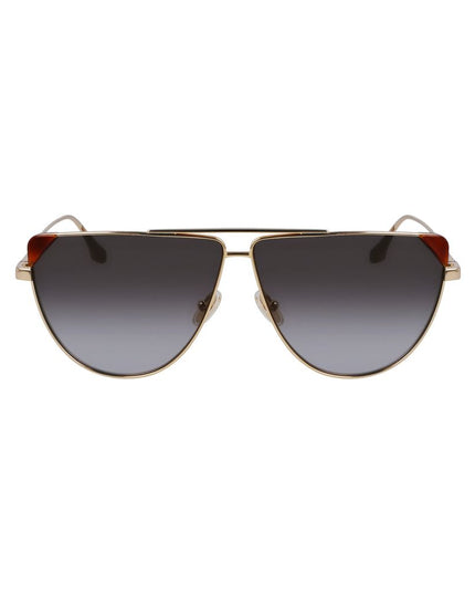 Victoria Beckham Brown Metal Sunglasses