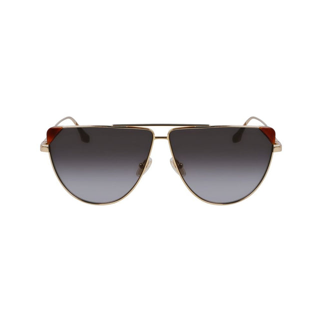 Victoria Beckham Brown Metal Sunglasses