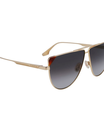 Victoria Beckham Brown Metal Sunglasses
