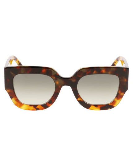 Victoria Beckham Brown Acetate Sunglasses