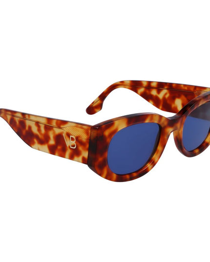 Victoria Beckham Brown Acetate Sunglasses