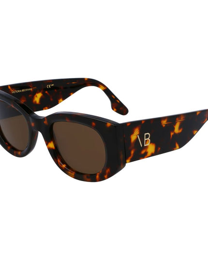 Victoria Beckham Brown Acetate Sunglasses