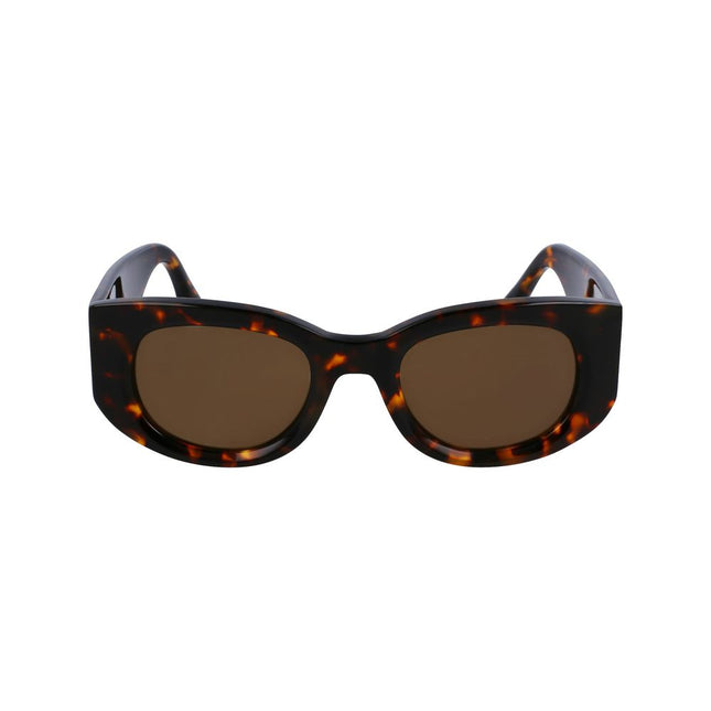 Victoria Beckham Brown Acetate Sunglasses