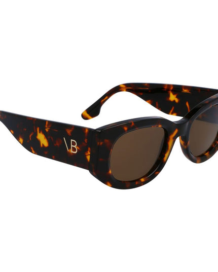 Victoria Beckham Brown Acetate Sunglasses