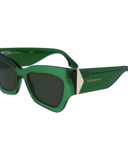 Victoria Beckham Green Acetate Sunglasses