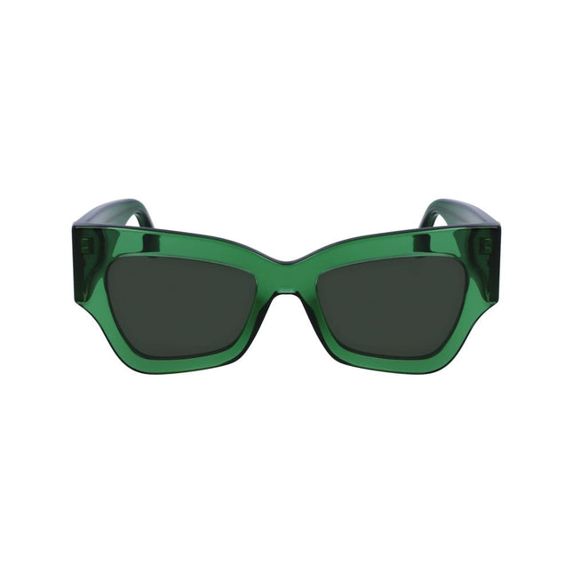Victoria Beckham Green Acetate Sunglasses