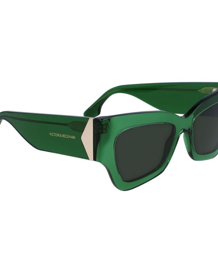 Victoria Beckham Green Acetate Sunglasses