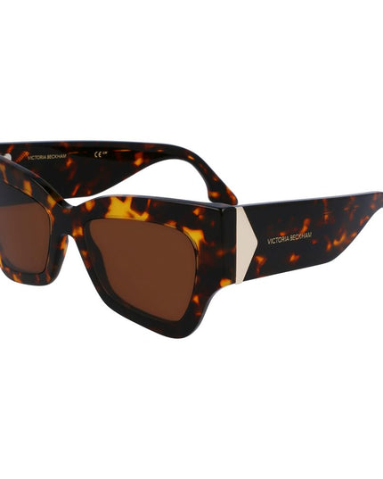 Victoria Beckham Brown Acetate Sunglasses