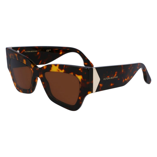 Victoria Beckham Brown Acetate Sunglasses
