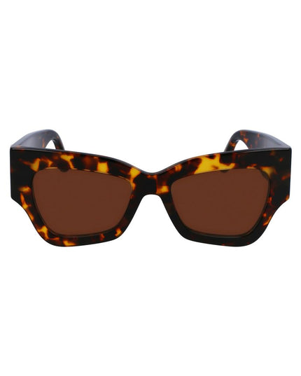 Victoria Beckham Brown Acetate Sunglasses