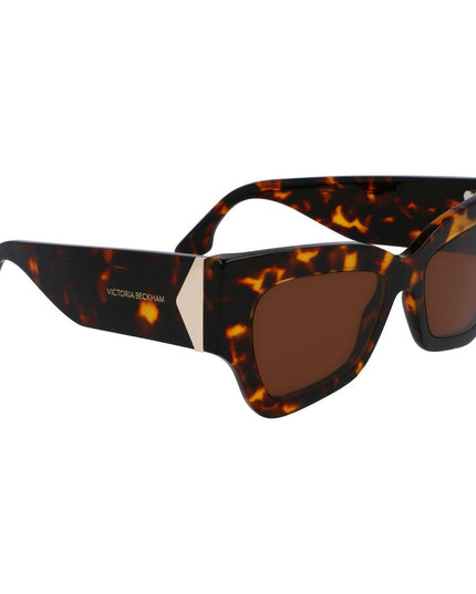 Victoria Beckham Brown Acetate Sunglasses
