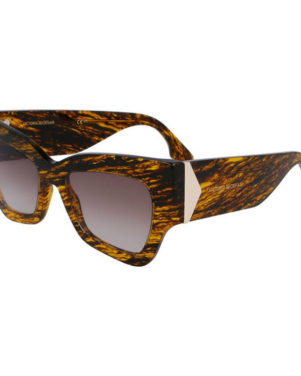 Victoria Beckham Brown Acetate Sunglasses