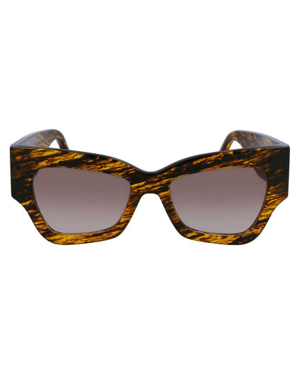 Victoria Beckham Brown Acetate Sunglasses