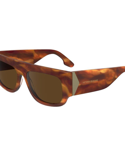 Victoria Beckham Brown Acetate Sunglasses